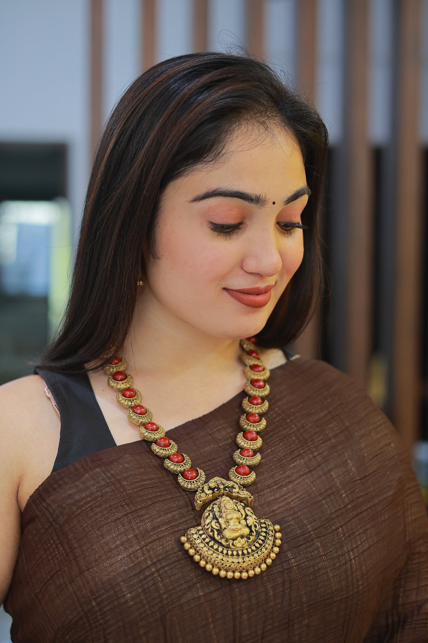 Buy Maroon Moon Terracotta Jewelry Online