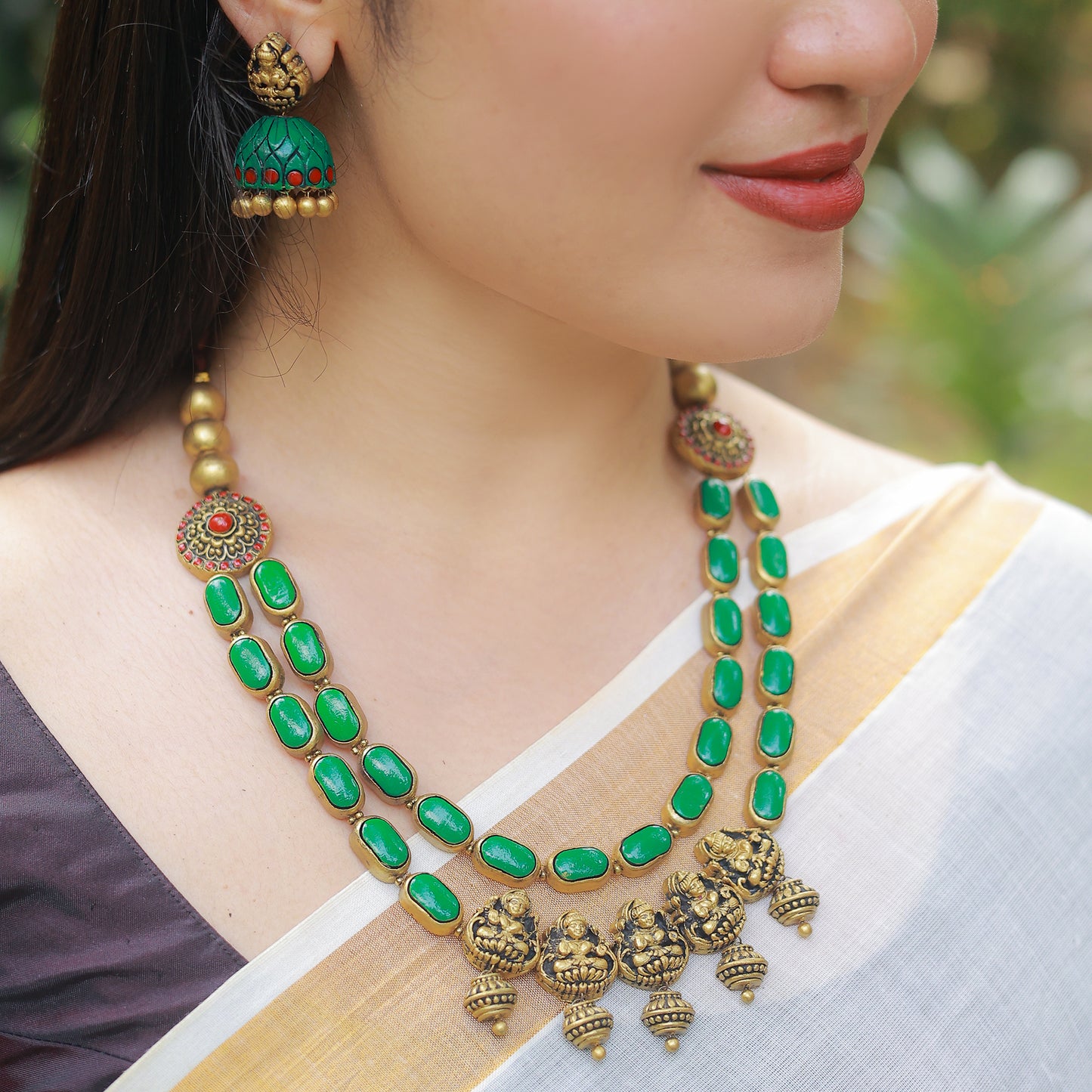 Vrisksha 2 Row Terracotta Jewellery