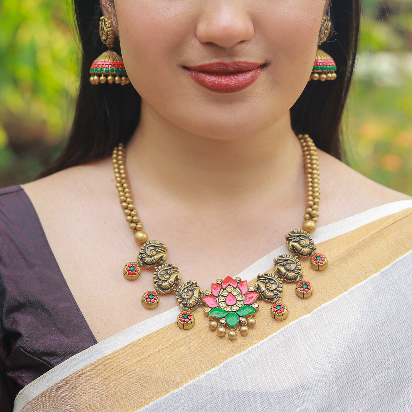 Jadau Gungroo Bead Terracotta Jewellery