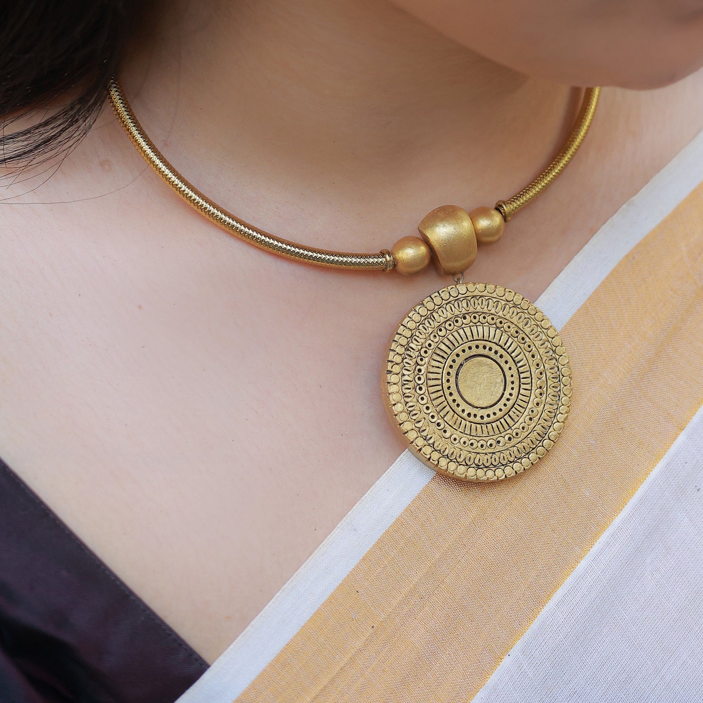 coinage tube terracotta jewellery