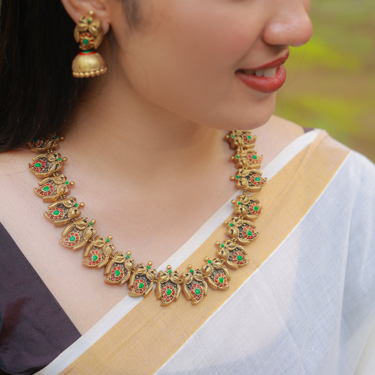 Ethnic mango Terracotta Jewellery
