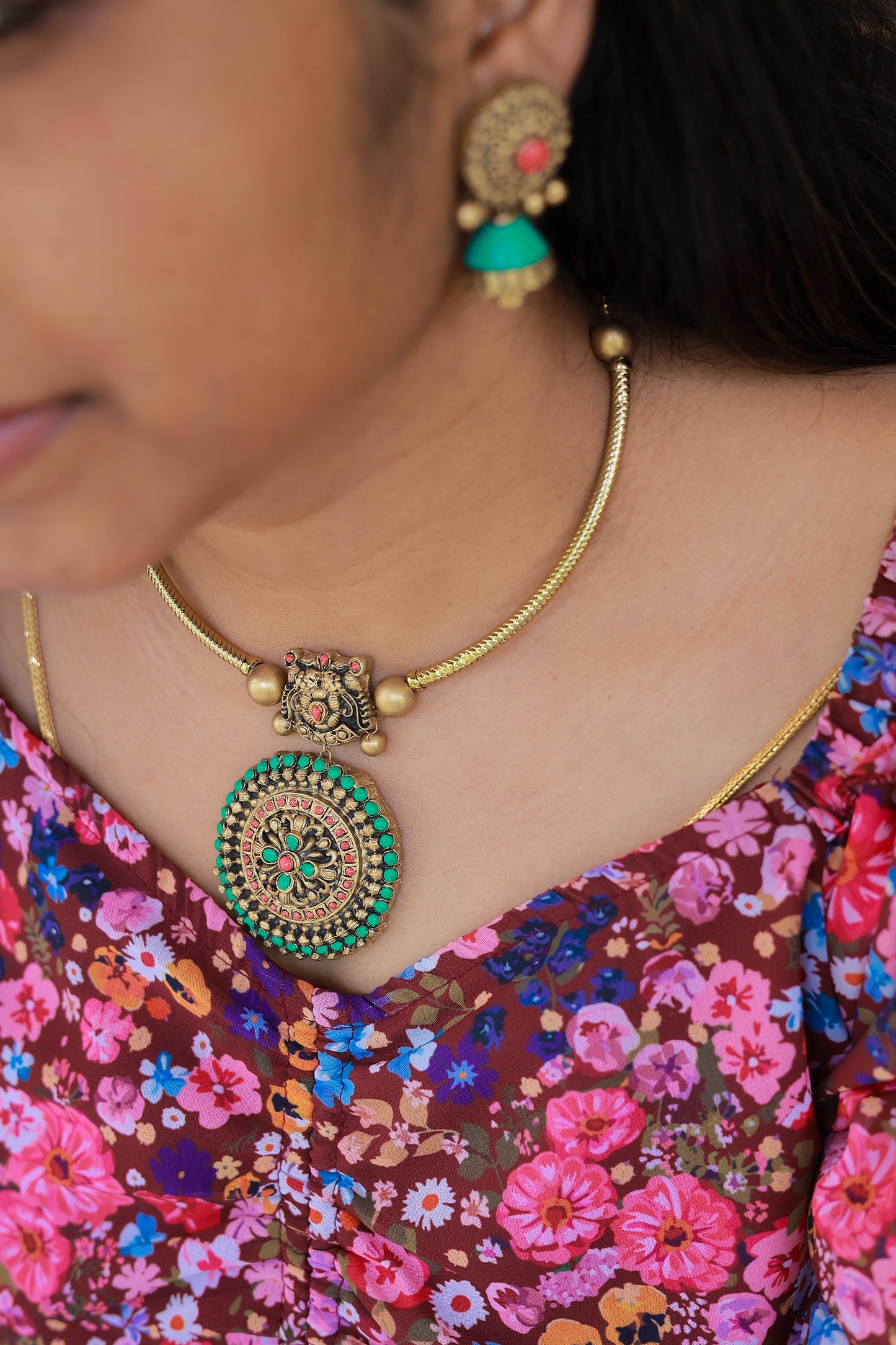 Green Classic Glow Terracotta Jewellery