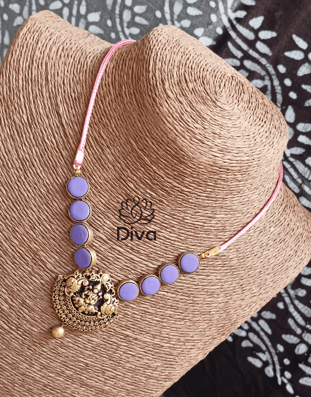 Purple Button Lakshmi Terracotta Jewellery