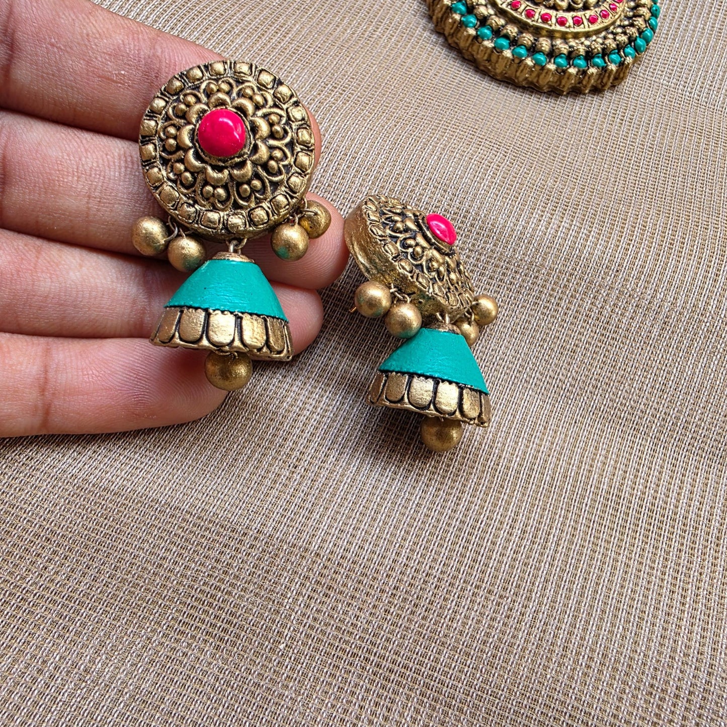 Green Classic Glow Terracotta Jewellery