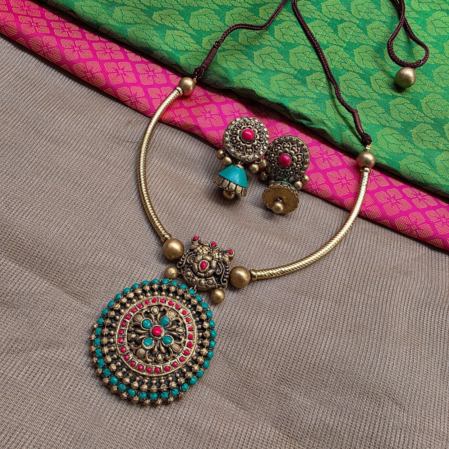 Green Classic Glow Terracotta Jewellery