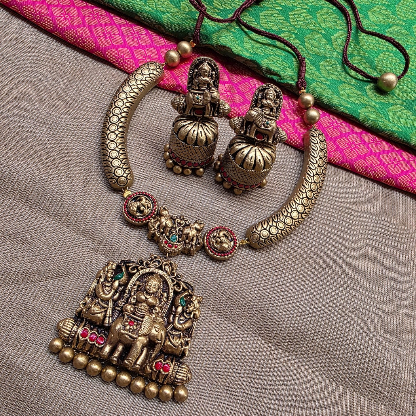 Antique Hasli Glow Terracotta Jewellery