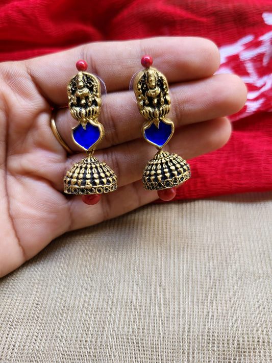 Blue nagapadam Terracotta Jewellery