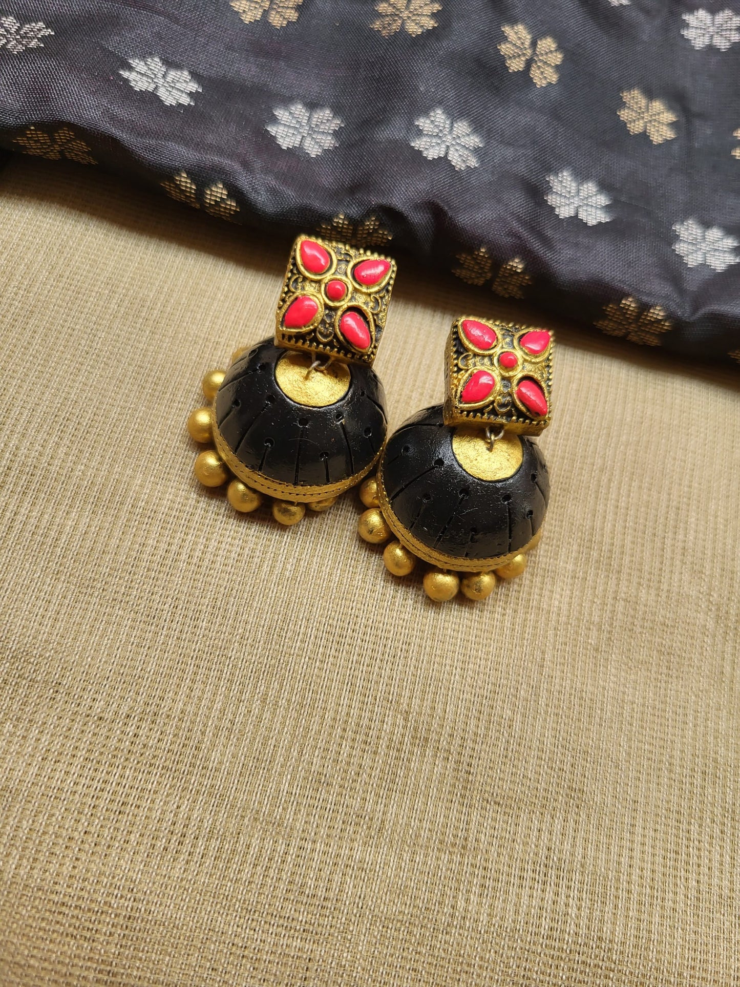 Black Kriya Terracotta Jewellery