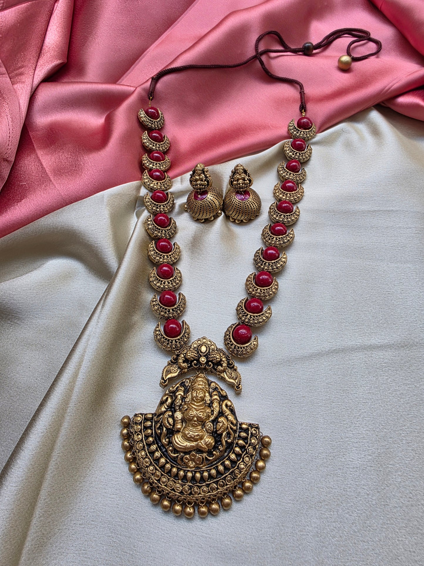 Buy Maroon Moon Terracotta Jewelry Online