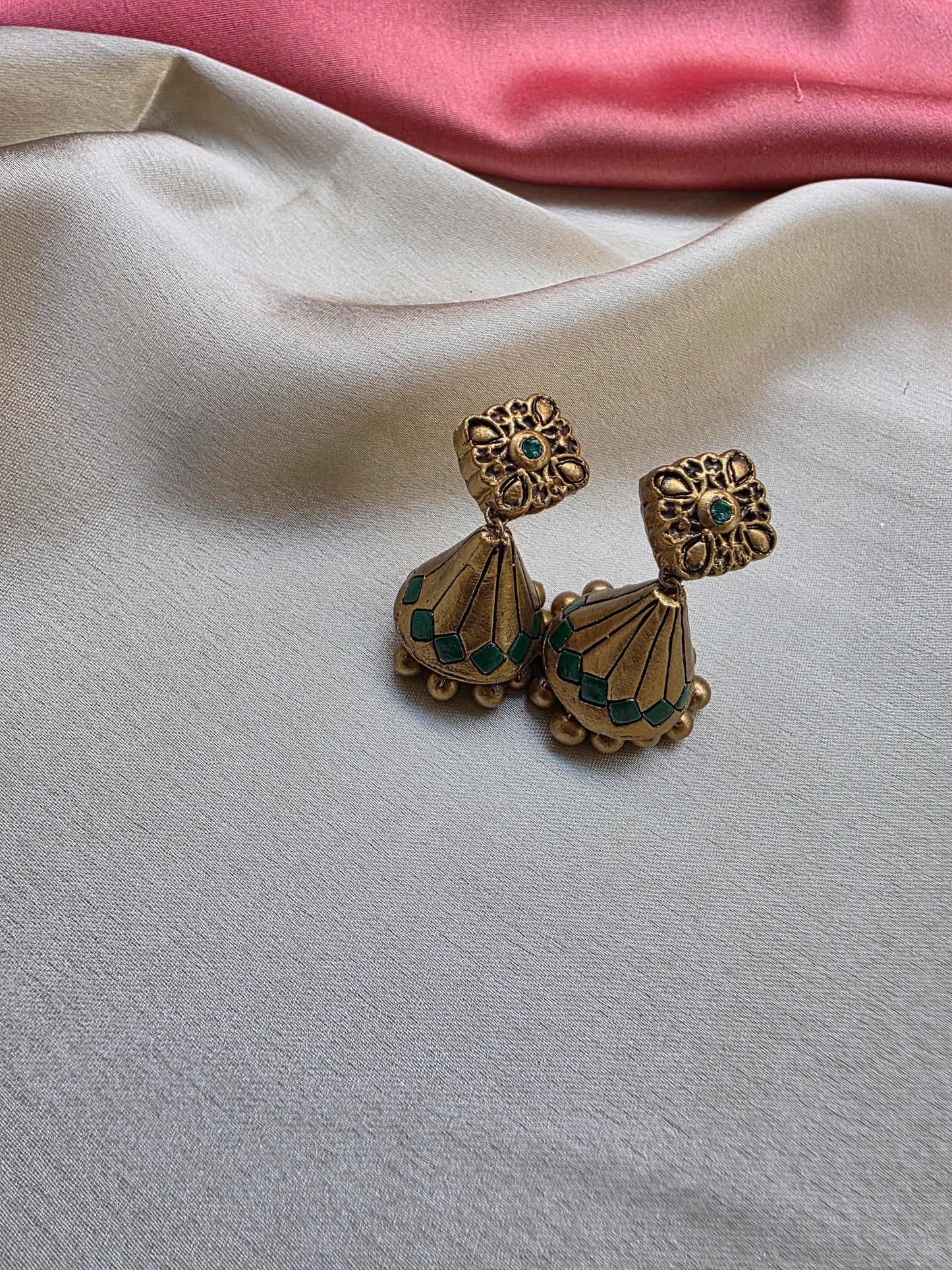 Green Contemporary Terracotta Jewellery