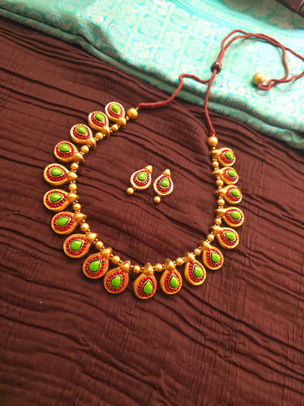 Verdant Paisley Terracotta Jewellery