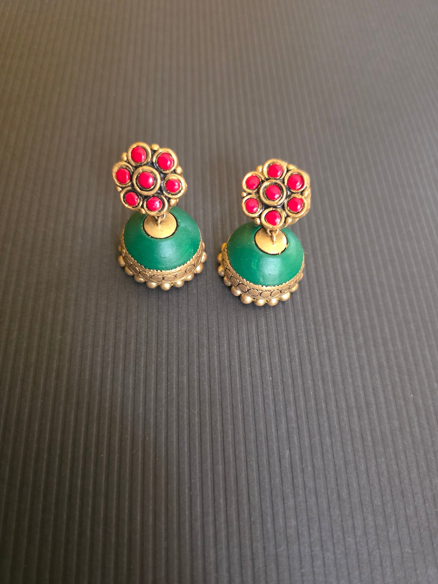 Emerald Bloom Terracotta Jewellery