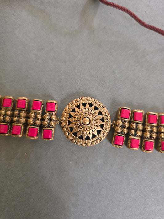 Pink Mosaic Terracotta Jewellery
