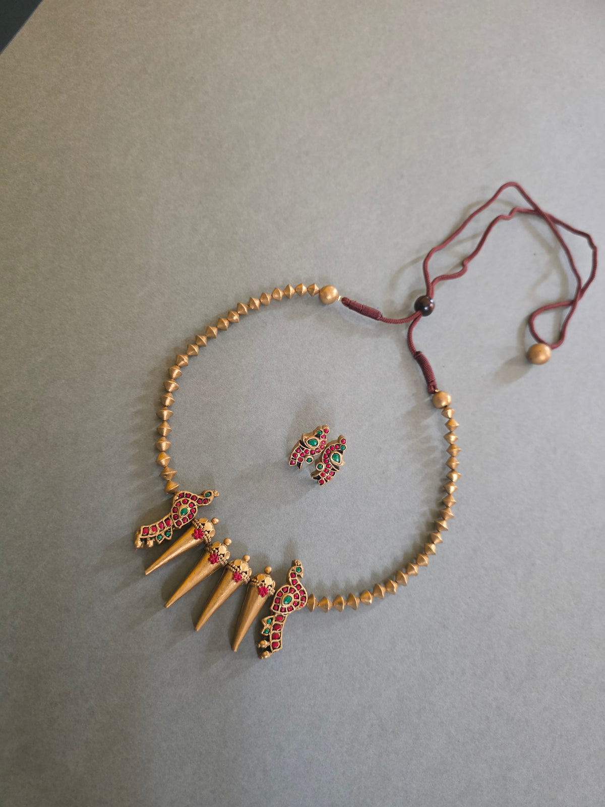 Spiked Charm Terracotta Jewellery