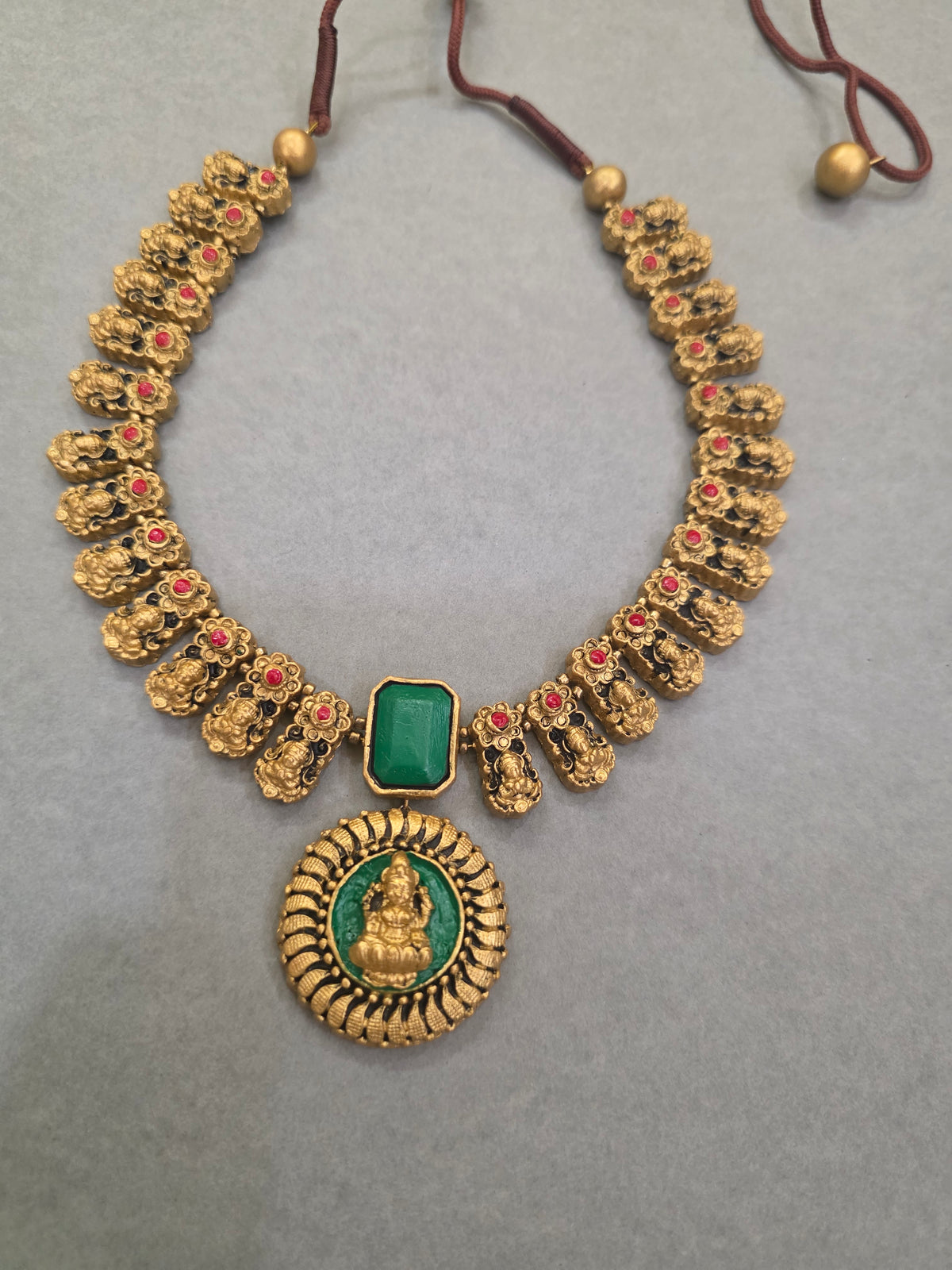 Emerald Goddess Terracotta Jewellery Set
