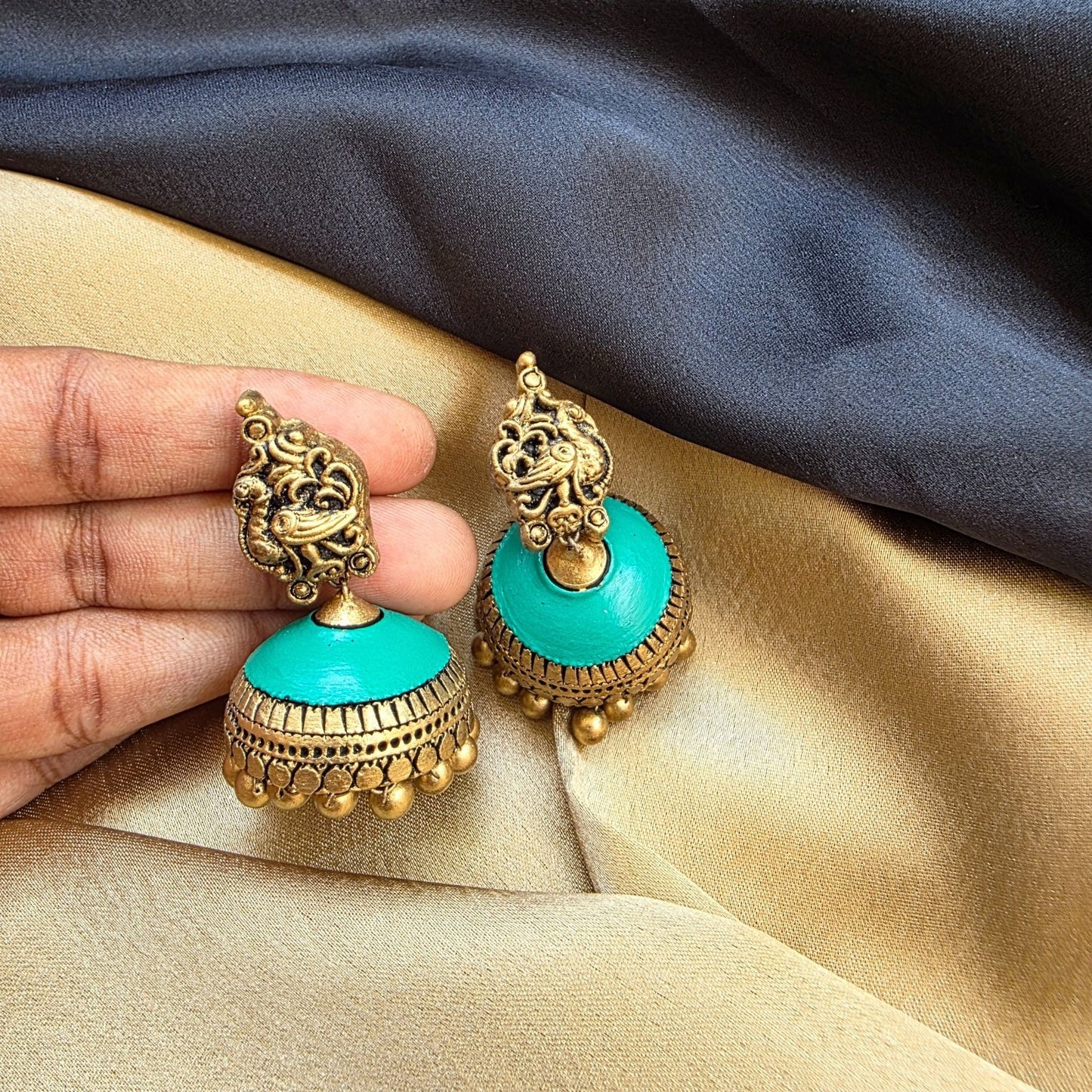 Aazhi - Terracotta Jumka - Variant5