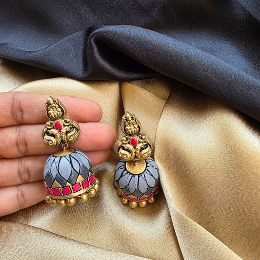 Sindhoori - Terracotta Jumka