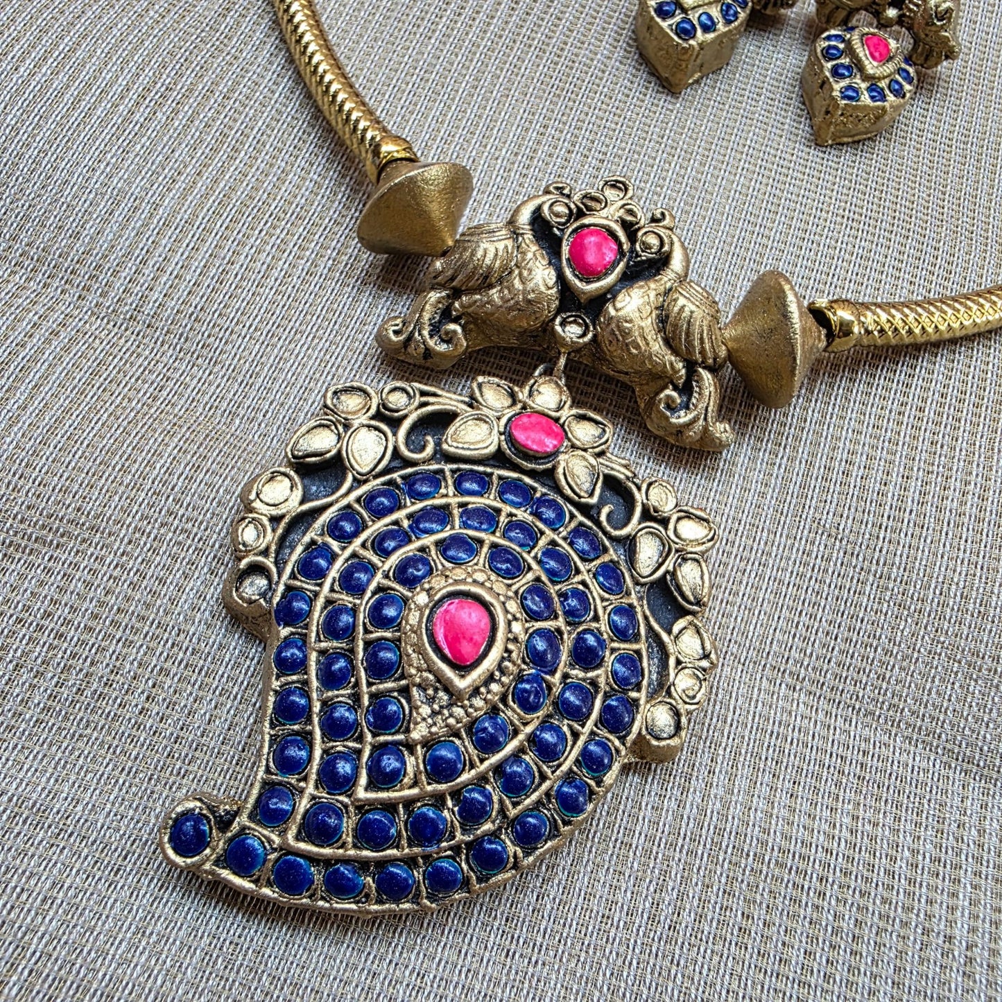 Blue Regal Roots Terracotta Jewellery