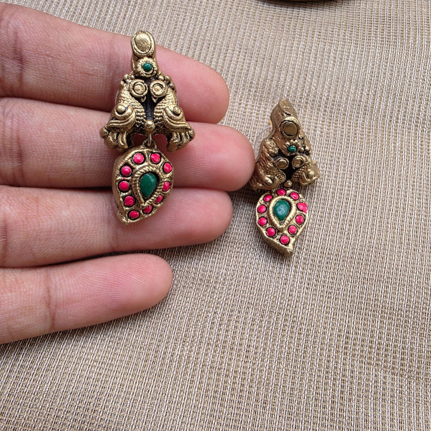 Pink Regal Roots Terracotta Jewellery