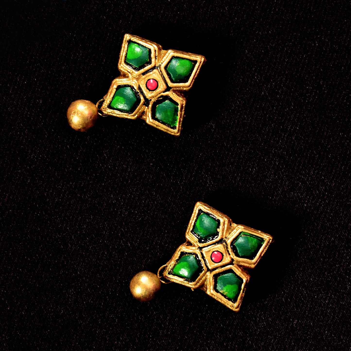 Starburst Pattern Terracotta Jewellery