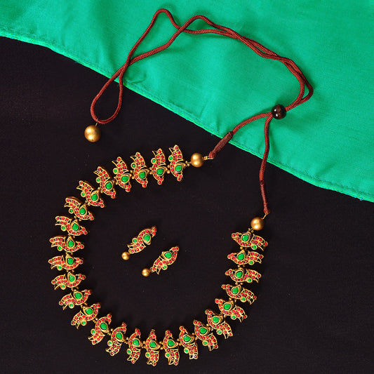 Peacock Inspired Terracotta Jewellery