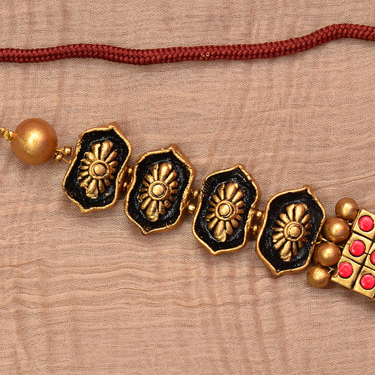 Geometric Studded Terracotta Jewellery