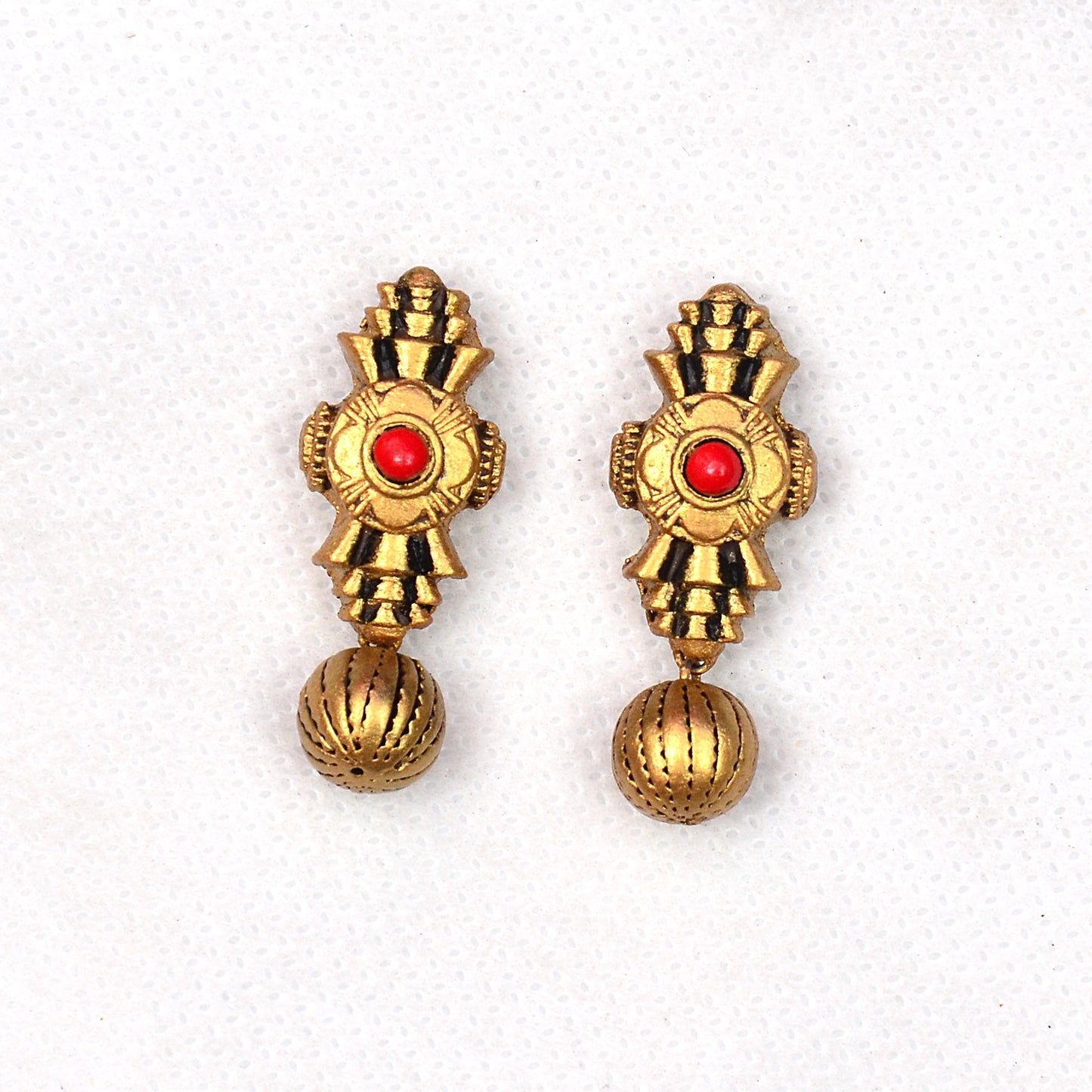 Peacock Motif Terracotta Jewellery