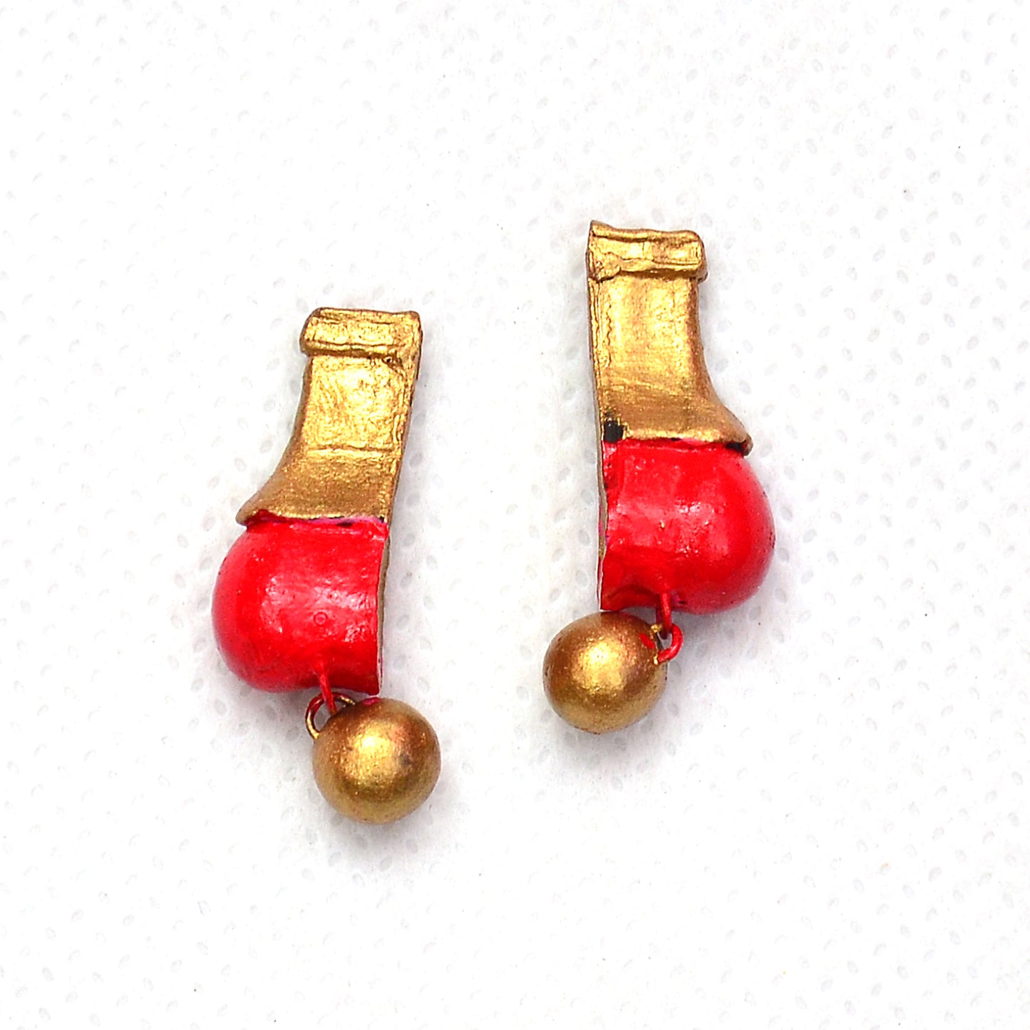 Vibrant Red Bead Terracotta Jewellery