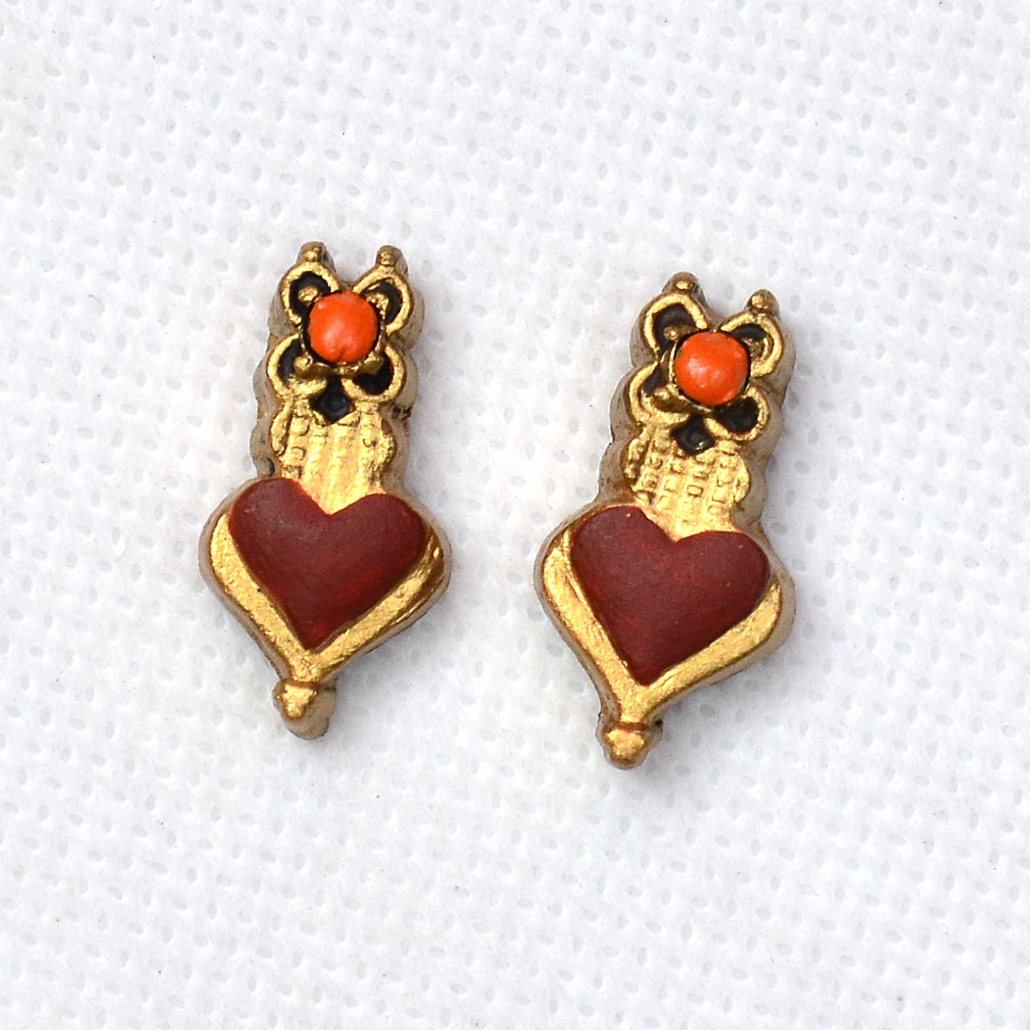 Heart Motif Terracotta Jewellery
