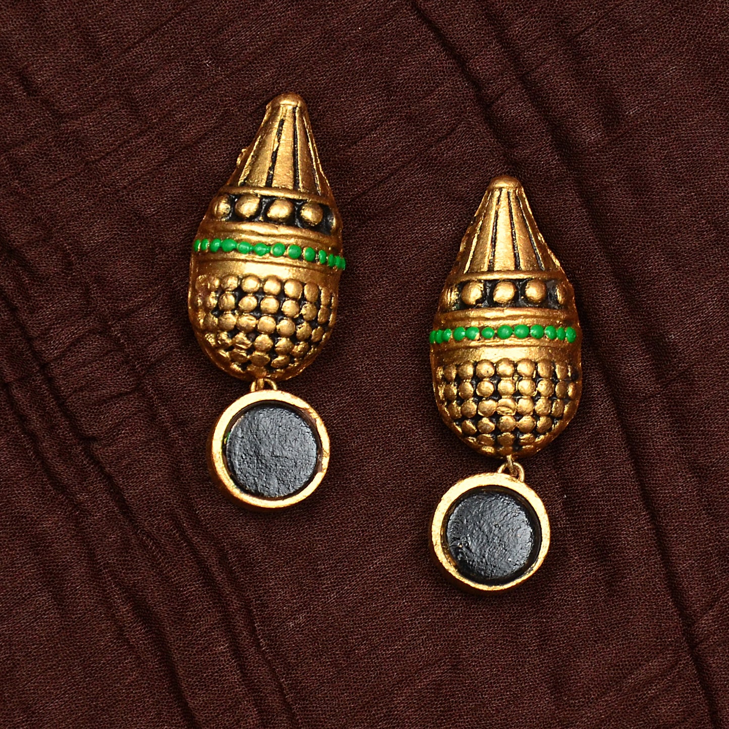 Contemporary Cone Terracotta Jewellery Set