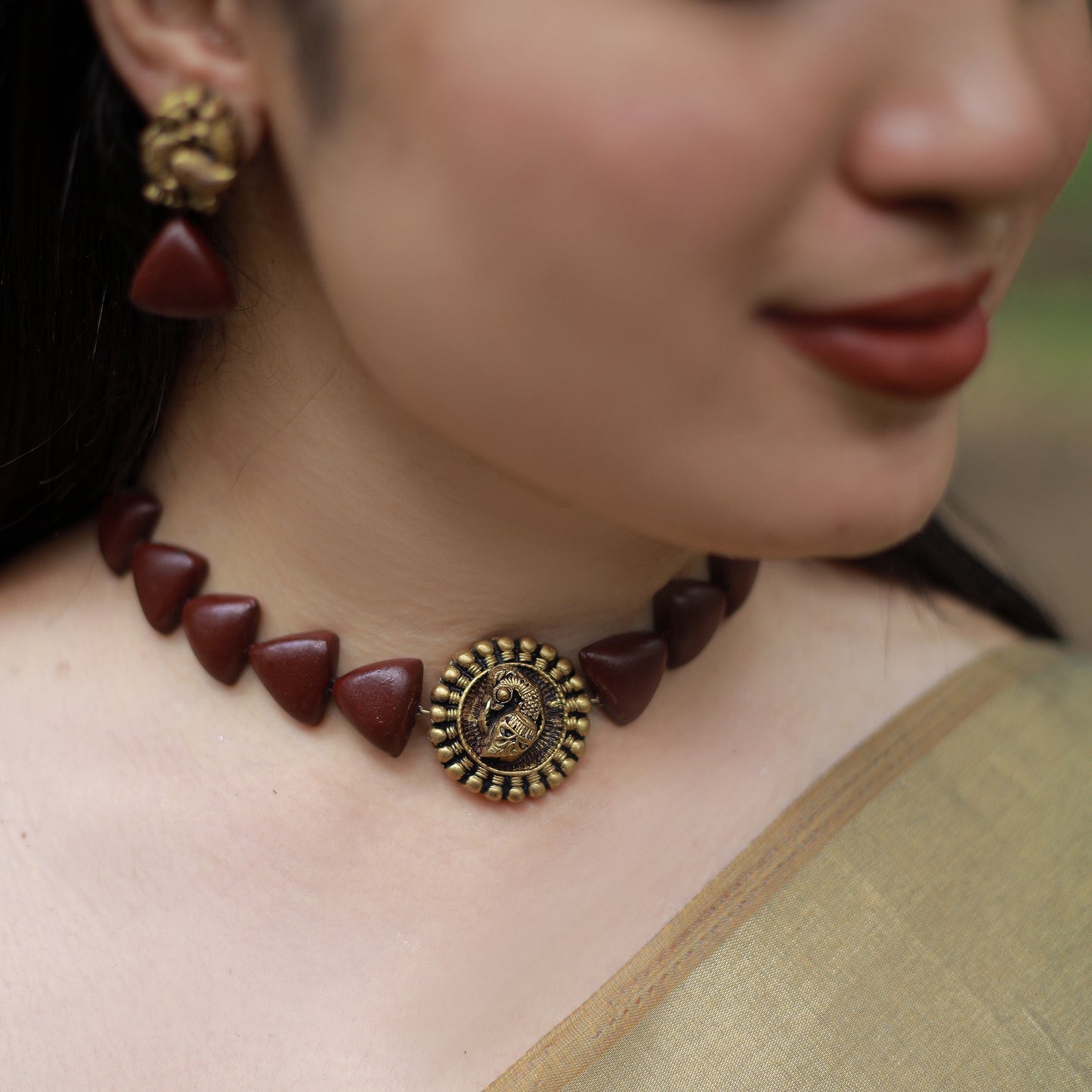 Minky Brown Terracotta Jewellery