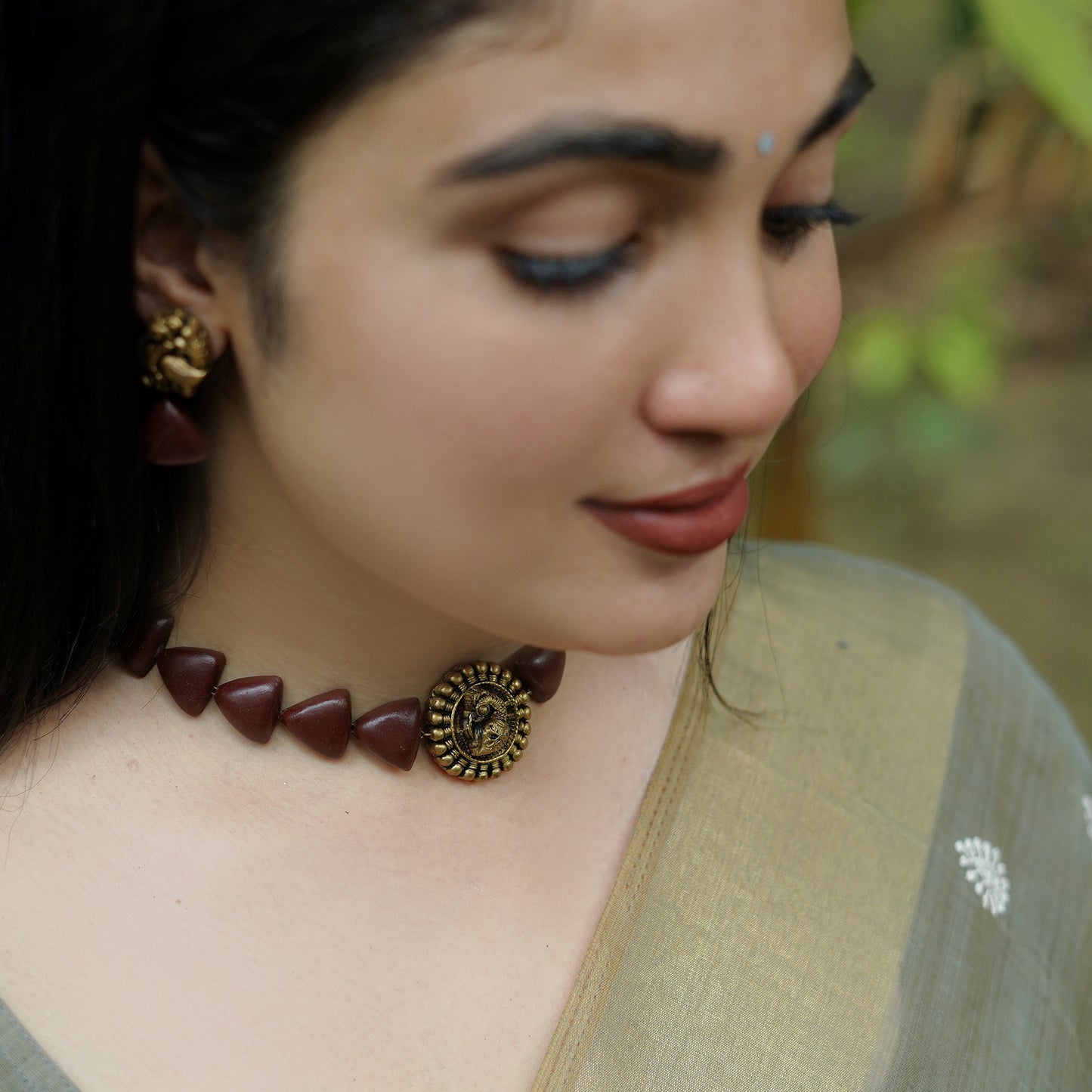 Minky Brown Terracotta Jewellery