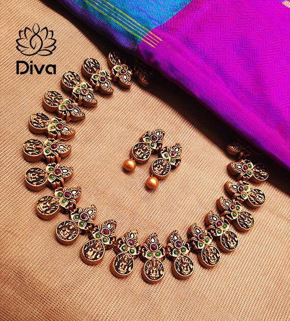 Antique Lakshmi terracotta jewellery