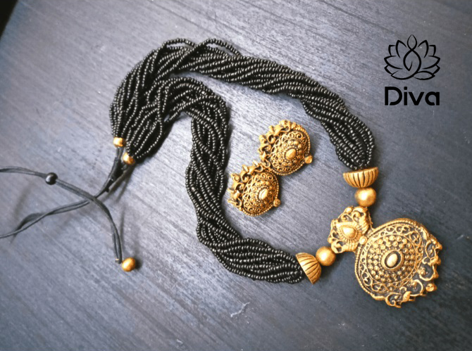 Black Fusion Terracotta Jewellery