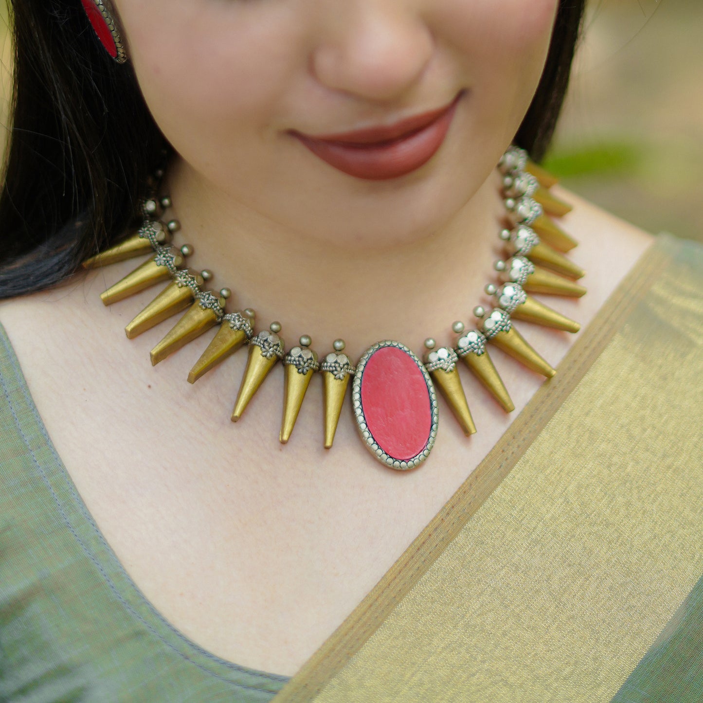 Spike Pink Terracotta Jewellery