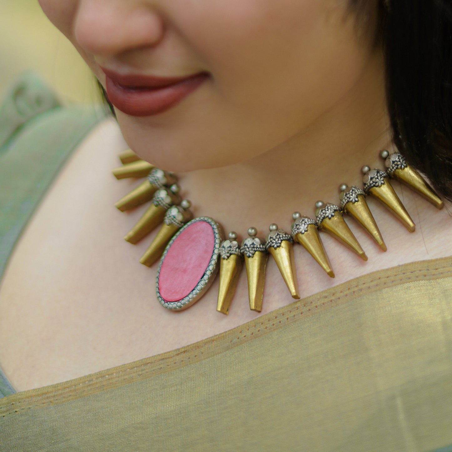 Spike Pink Terracotta Jewellery