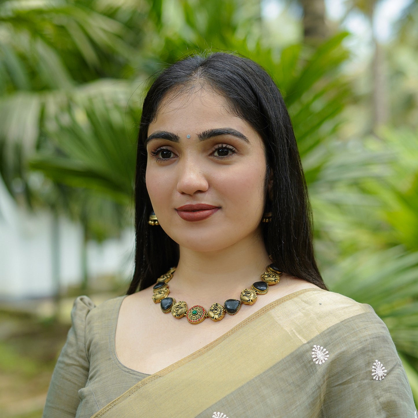 Black Peacock Terracotta Jewellery