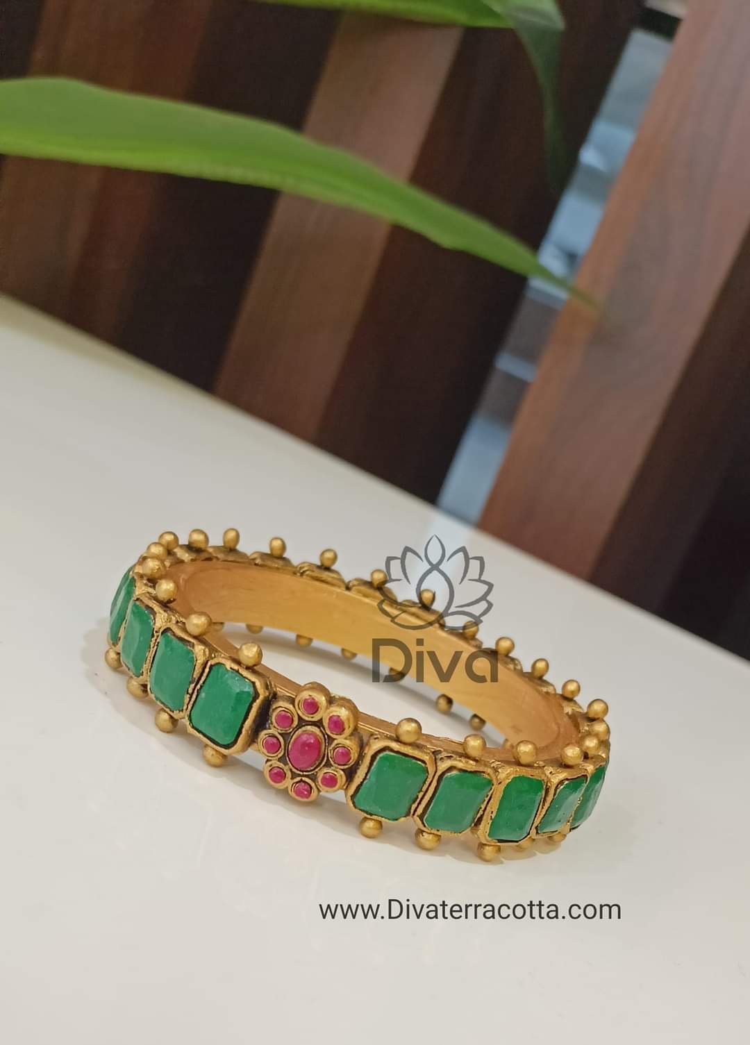 Kemp Green Terracotta Bangle DC15