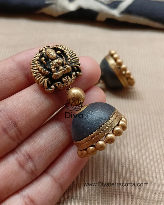 Gradient Lakshmi Terracotta jewellery