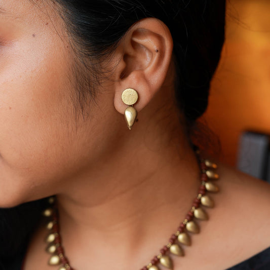 Mehraa - Golden Drops terracotta Jewellery