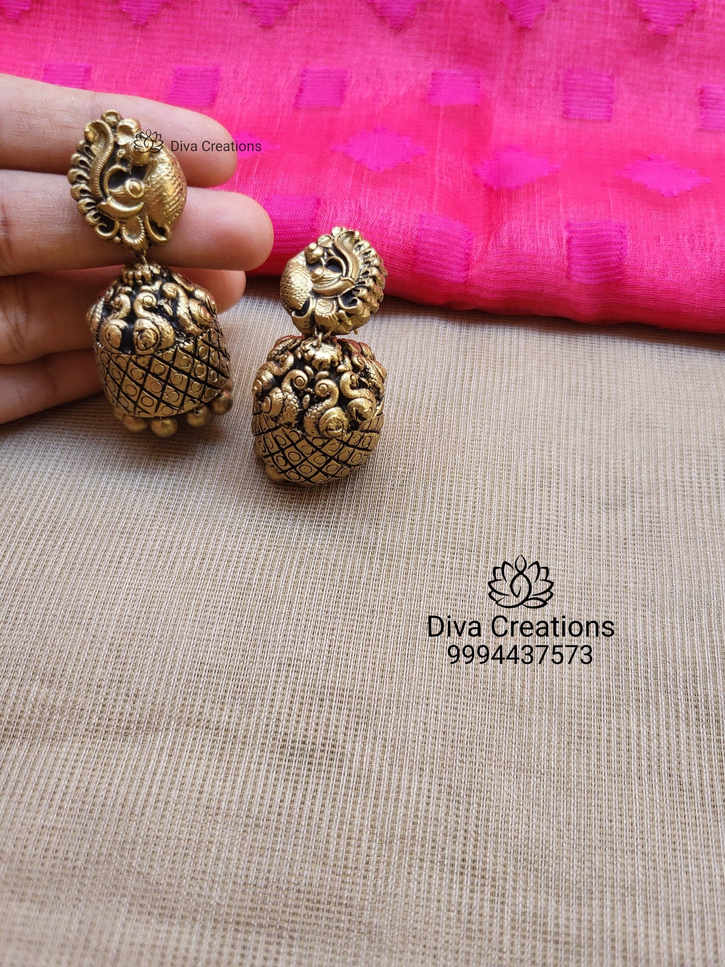 Antique Kasumala terracotta jewellery