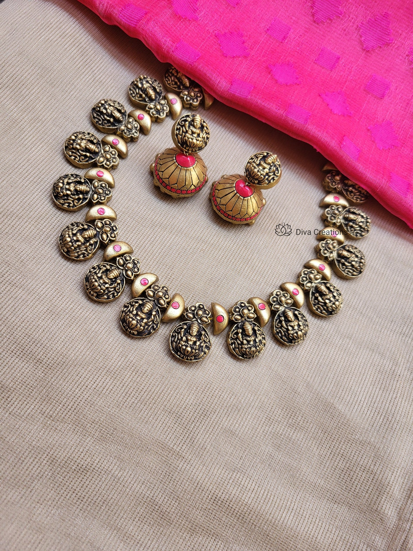 Crescent Nagas Terracotta Jewellery