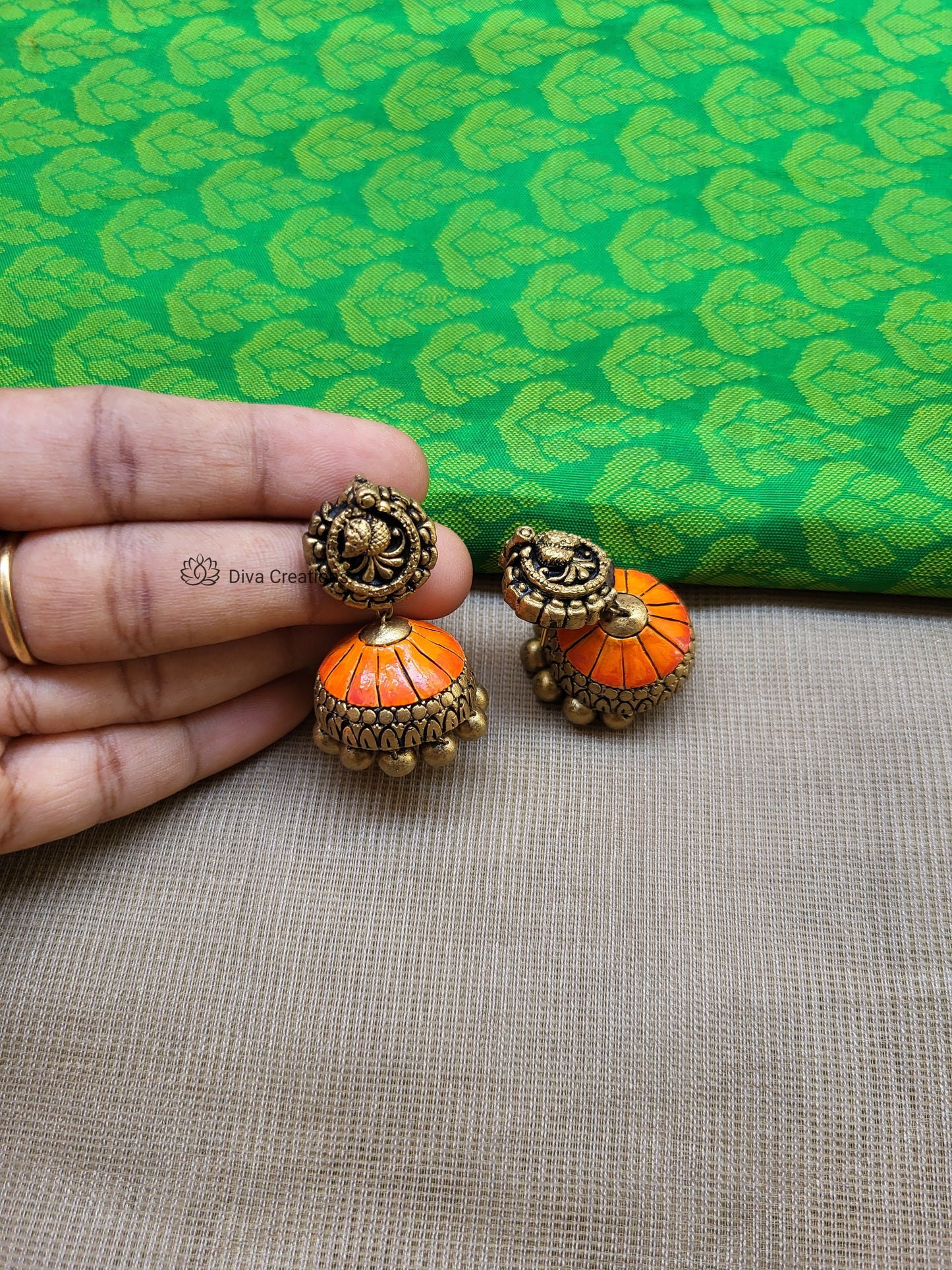 Orange punch terracotta jewellery