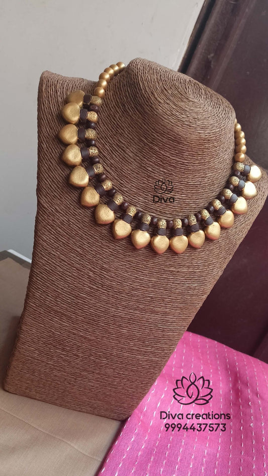 Antique and Brown Choker Terracotta Jewellery