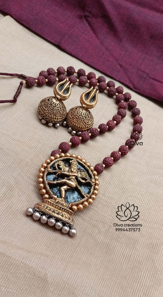 Nataraja terracotta jewellery