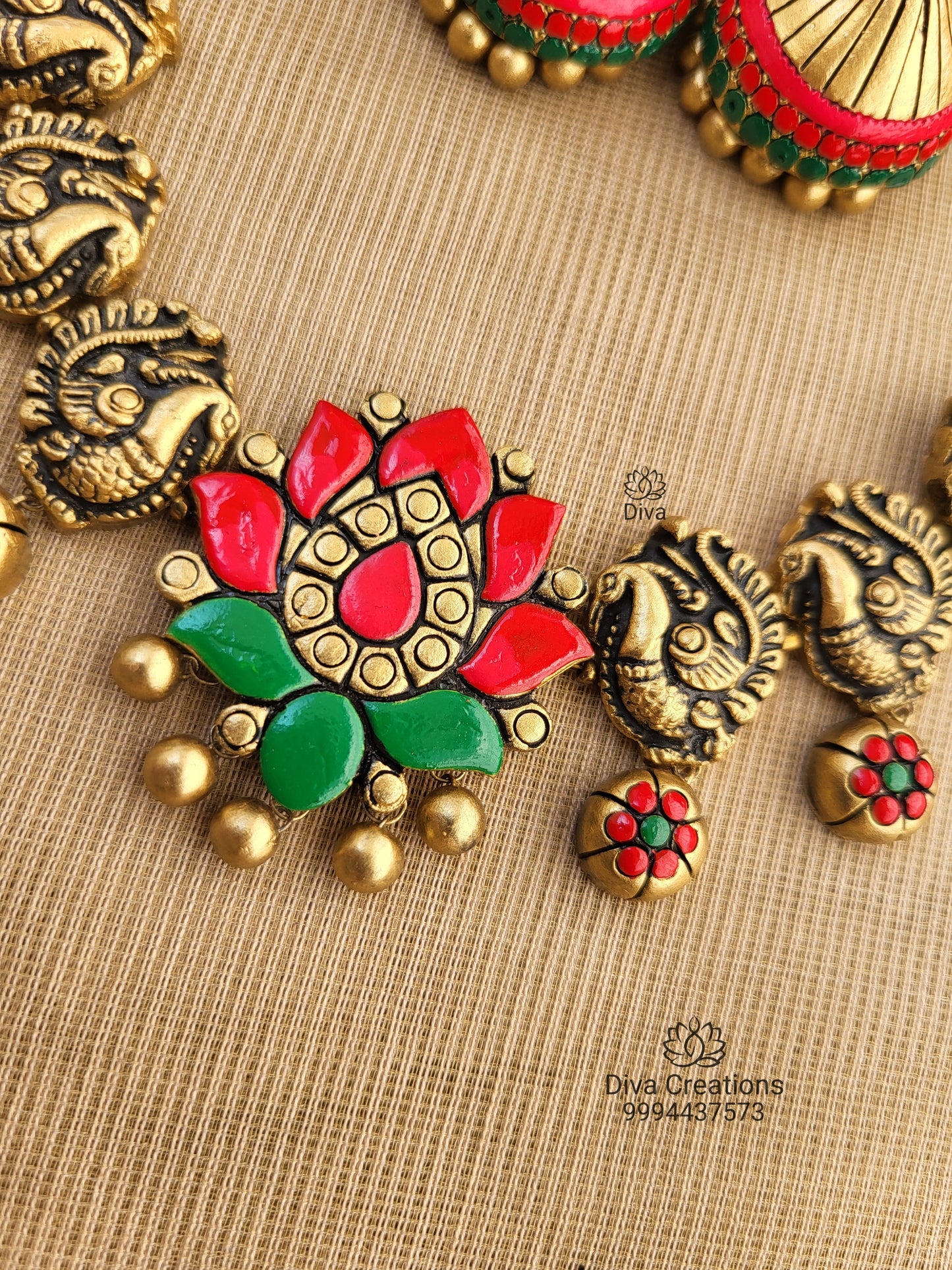 Jadau Gungroo Bead Terracotta Jewellery