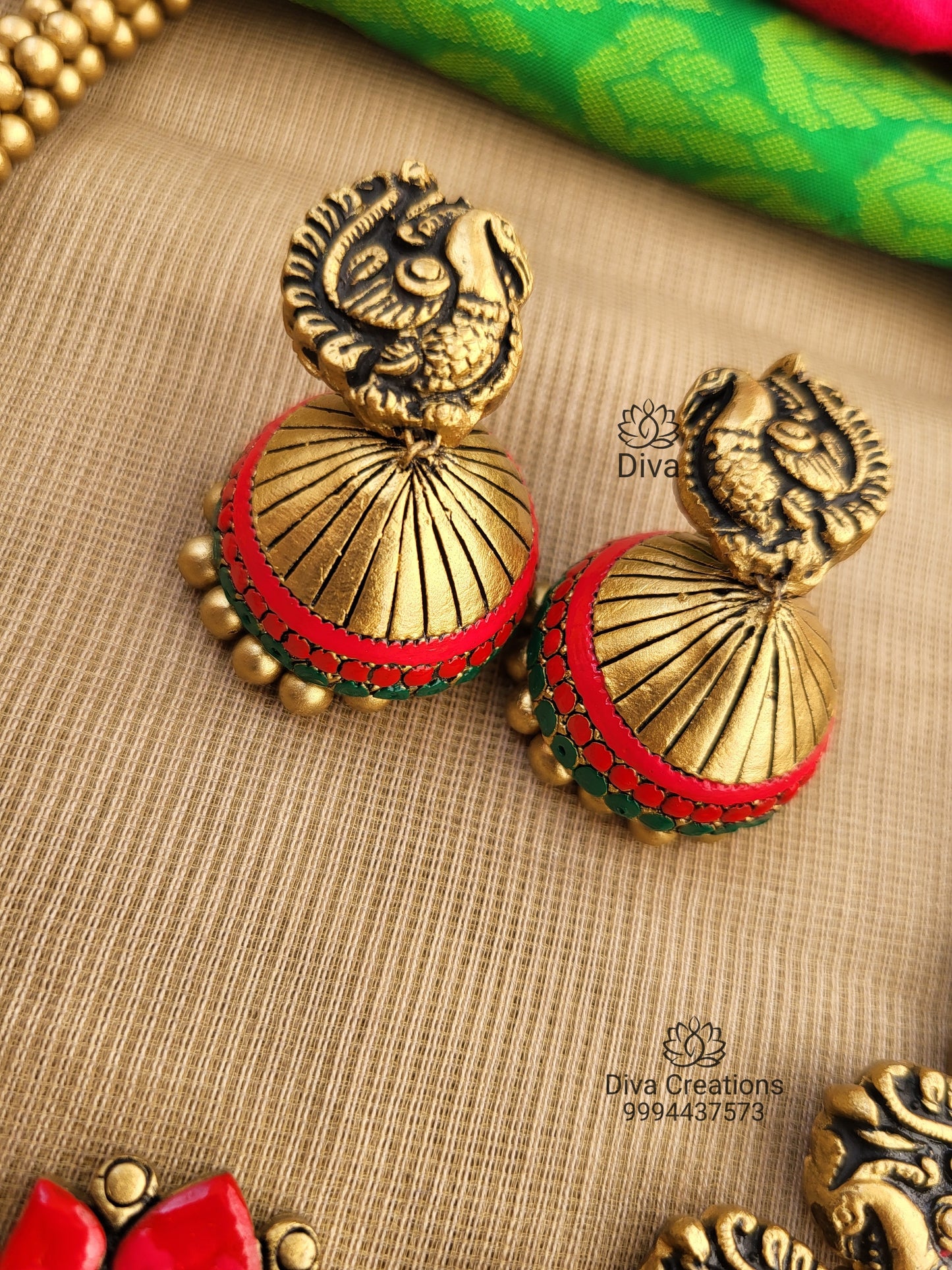 Jadau Gungroo Bead Terracotta Jewellery