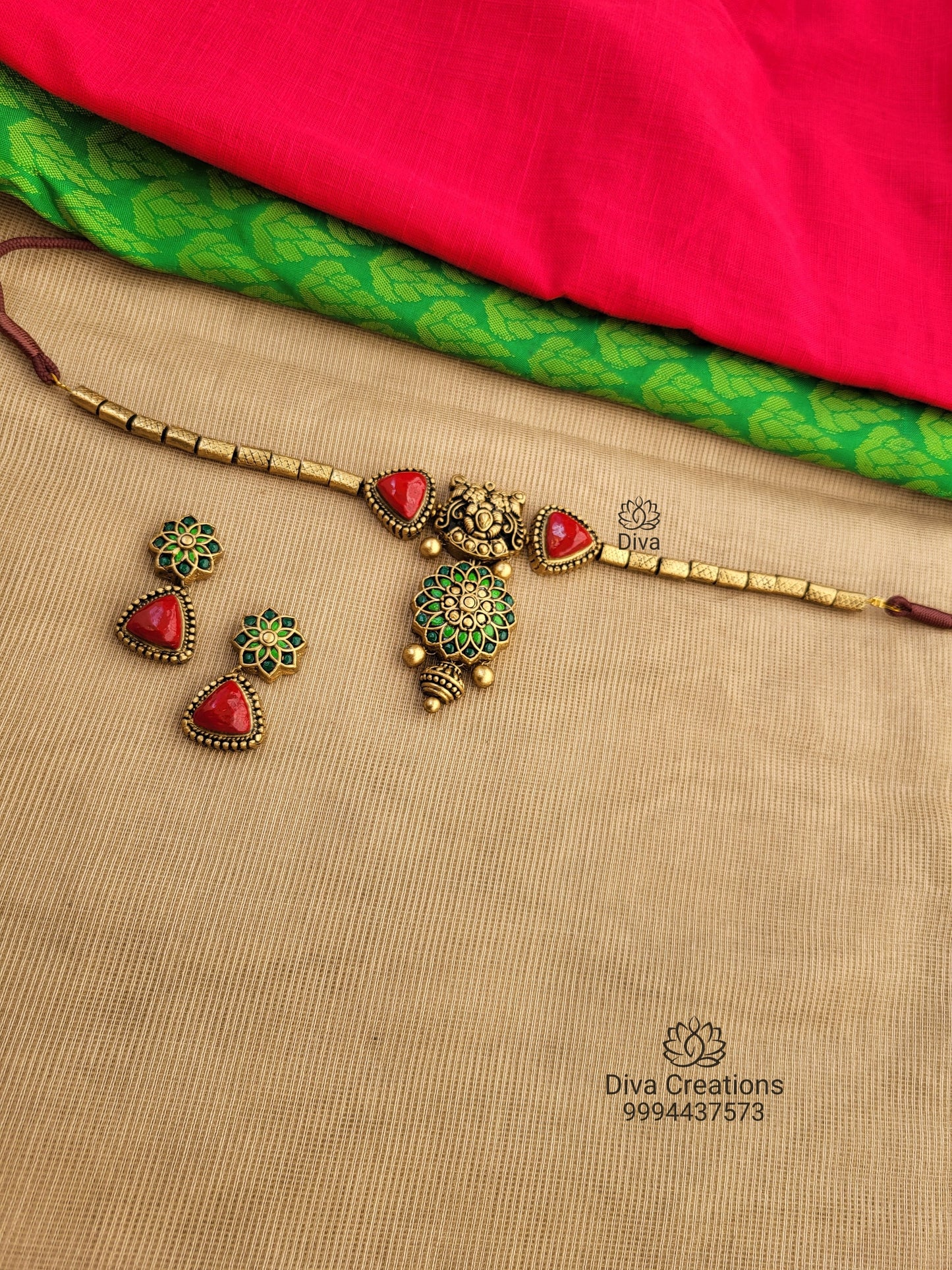 Triangle Collar Terracotta Jewellery