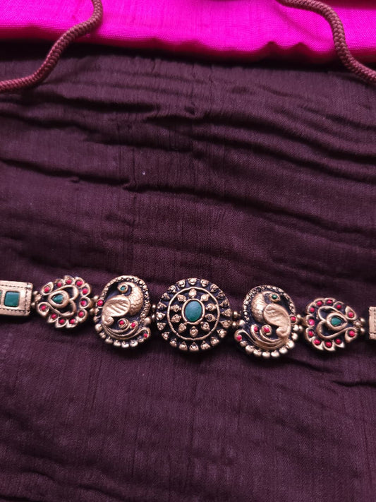 Terracotta Peacock Elegance Jewellery