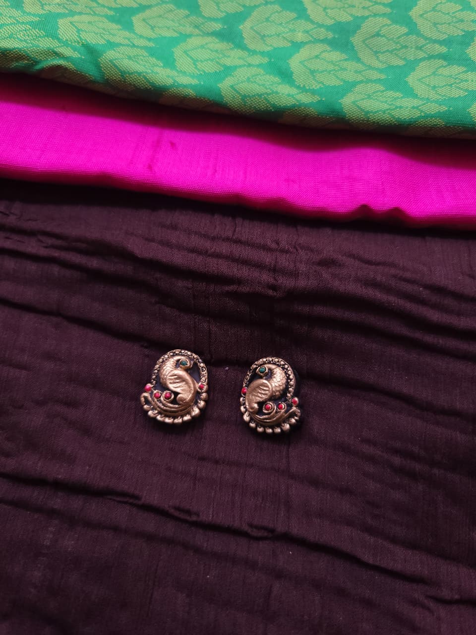 Terracotta Peacock Elegance Jewellery